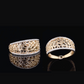 Stunning 14K Solid Yellow Gold with 52 Natural Diamonds Ring Band for Women