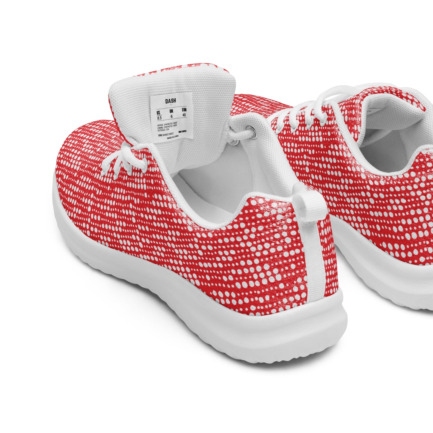 DASH Code Red Athletic Shoes Lightweight Breathable Design by IOBI Original Apparel