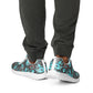 DASH Paisley Black Aqua Men’s Athletic Shoes Lightweight Breathable Design by IOBI Original Apparel