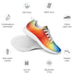 DASH Geo Rainbow Men’s Athletic Shoes Lightweight Breathable Design by IOBI Original Apparel