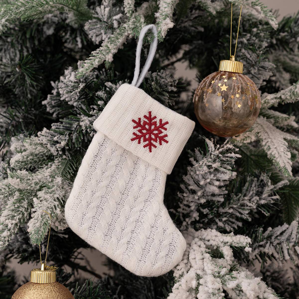 Letters Embroidery Christmas Hanging Socks Ornametns