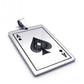 Ace Playing Card Stainless Steel Pendant Necklace