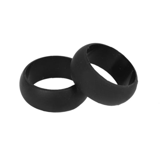 Black Silicone Band Ring for Men or Women