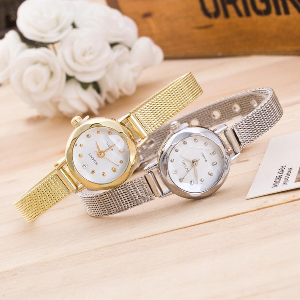 Facets of Time Thin Mesh Band Watch