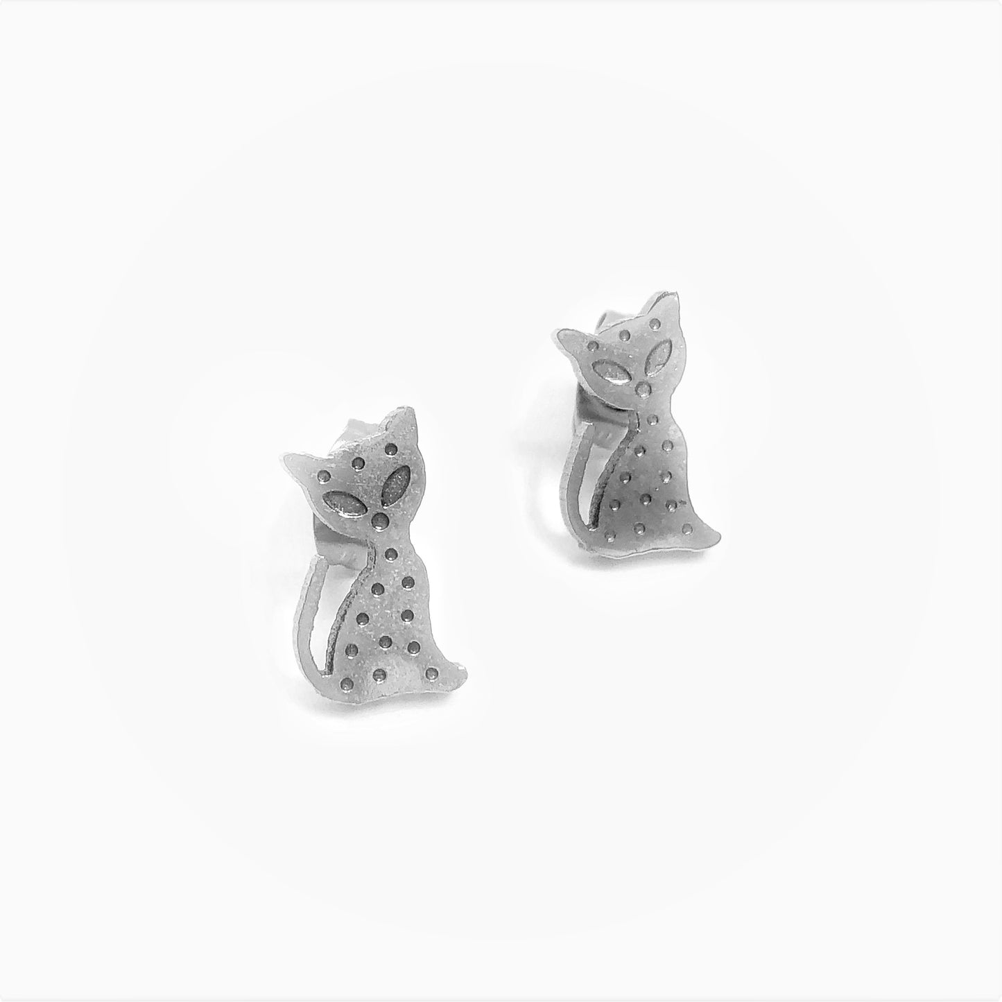 Pretty kitty Stainless Steel Studs