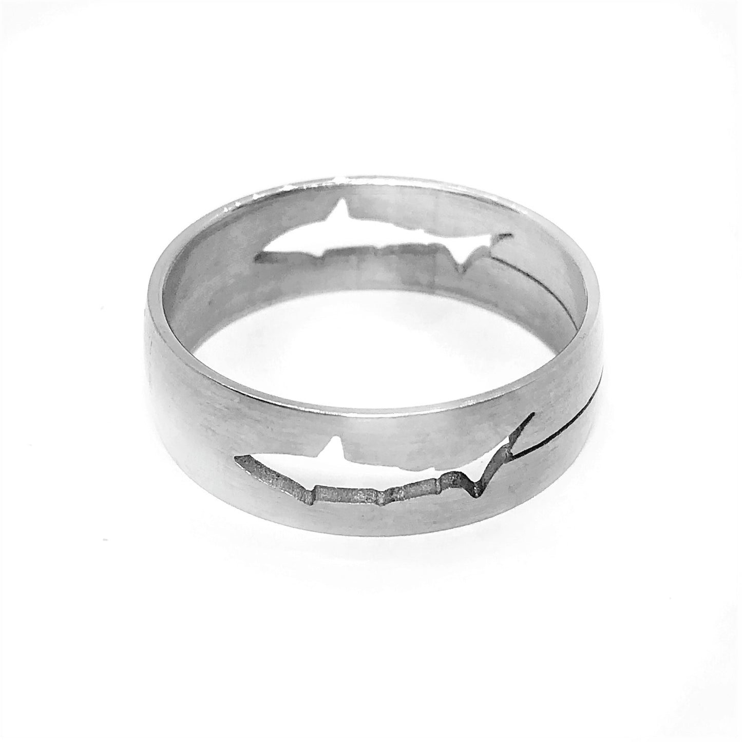 Fish Cut Out Stainless Steel Ring