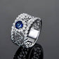 Léonie En Bleu .80CT Filigree Band IOBI Simulated Diamond Ring