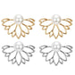 Lotus Flower Pearl Stud Earrings & Jacket