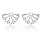 Lotus Flower Pearl Stud Earrings & Jacket