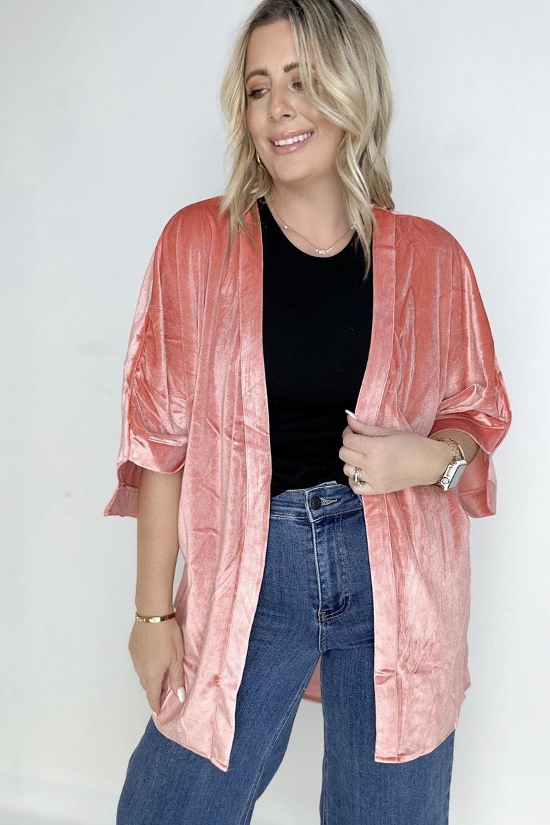 Retro Velvet Kimono