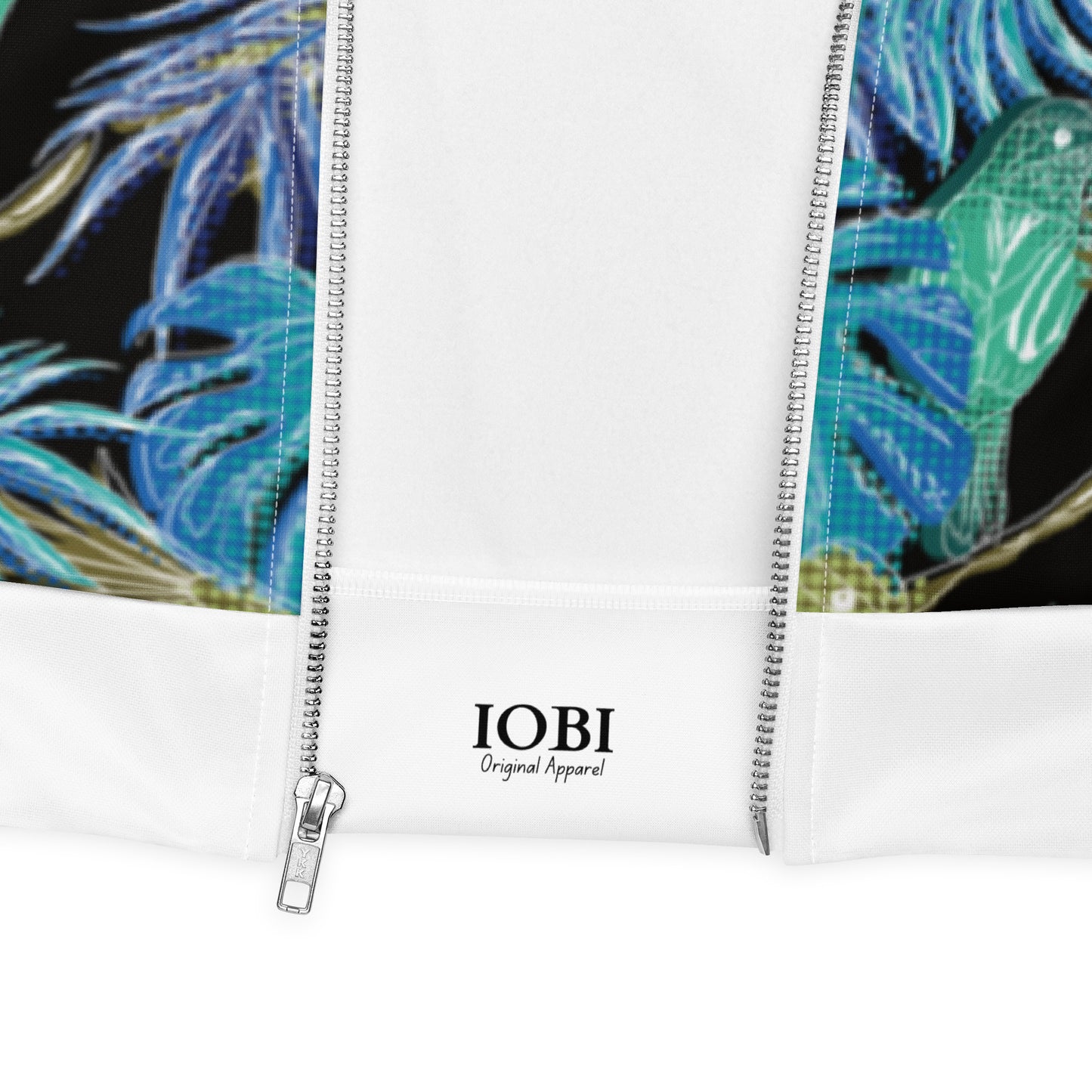 Women Bomber Jacket With Pockets Zipper Premium Quality Thermal Tropical Bird Design by IOBI Original Apparel