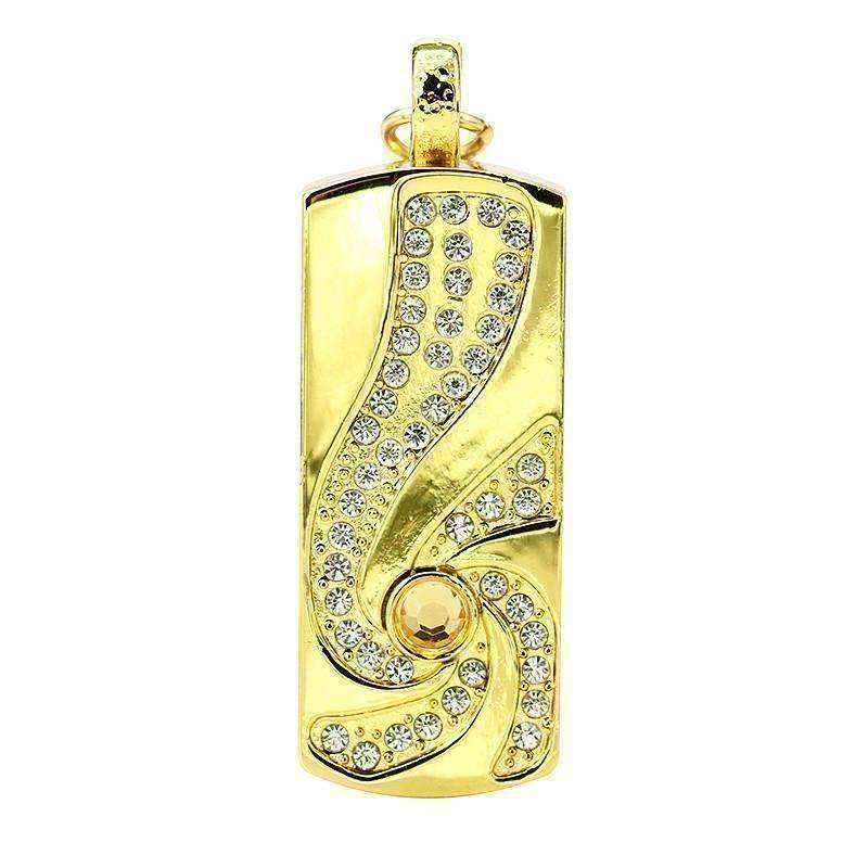 Feshionn IOBI accessories 8G Swirling Crystal Encrusted USB Flash Drive Memory Stick