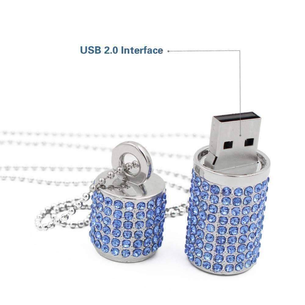 Feshionn IOBI accessories ON SALE - 8G Crystal Encrusted USB Flash Drive Memory Stick