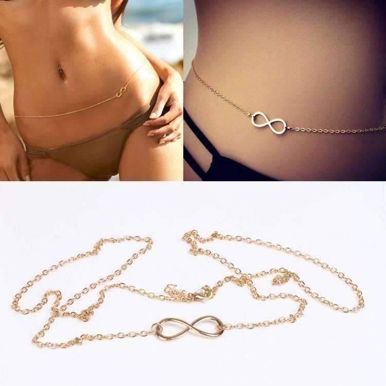 Feshionn IOBI accessories Yellow Gold Gold Infinity Hip Chain