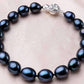 Feshionn IOBI bracelets Black Genuine Freshwater Pearl Bracelet
