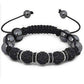 Feshionn IOBI bracelets Black With Silver "Uber Shamballa" Bracelet - Black Hematite with Silver or Gold Accents