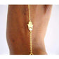 Feshionn IOBI bracelets Delicate Hand of Fatima Hamsa Body Jewelry Bracelet
