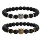 Feshionn IOBI bracelets ON SALE - Owl Genuine Black Agate Gemstone Bead Bracelet