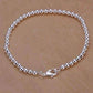 Feshionn IOBI bracelets silver Delicate Beads Sterling Silver Bracelet
