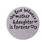 Feshionn IOBI Charms Mother & Daughter Round Stamped Plate for Round Charm Locket Necklaces ~ Choose Your Theme!