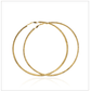Feshionn IOBI Earrings 10cm / Glowing Gold Bling It On Oversize Crystal Hoop Earrings