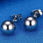 Feshionn IOBI Earrings 8mm / Silver ON SALE - Essentials 316 Stainless Steel Ball Stud Earrings - 2 Sizes to Choose
