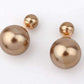 Feshionn IOBI Earrings Bronze Bowling Pin Reversible Pearl Earrings - Five Colors to Choose!