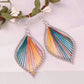 Feshionn IOBI Earrings Global Beauty Silk Thread String Art Drop Earrings In Three Colors