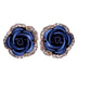 Feshionn IOBI Earrings Golden Reflections Metallic Rose Lever Back Stud Earrings - in Four Colors