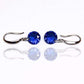 Feshionn IOBI Earrings Sapphire / 8mm Naked IOBI Crystals Drill Earrings - The Exotic Collection by Feshionn IOBI