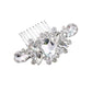 Feshionn IOBI Hair Jewelry Facets Crystal and Silver Plated Hair Comb