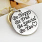 Feshionn IOBI Necklaces "Be Happy Be True..." Smiley Face Inspirational Charm Necklace