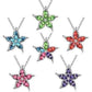 Feshionn IOBI Necklaces Blue Starfish Flower Jewel IOBI Crystals Necklace - Choose Your Color