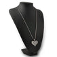 Feshionn IOBI Necklaces Floral Motif Hollow Puffed Heart Necklace