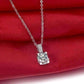 Feshionn IOBI Necklaces Giselle 1CT Tension Set IOBI Cultured Diamond Solitaire Pendant