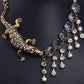 Feshionn IOBI Necklaces Golden Crocodile Tassel Fashion Necklace