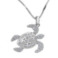 Feshionn IOBI Necklaces La Mer Pavé Sea Turtle IOBI Cultured Diamond Pendant