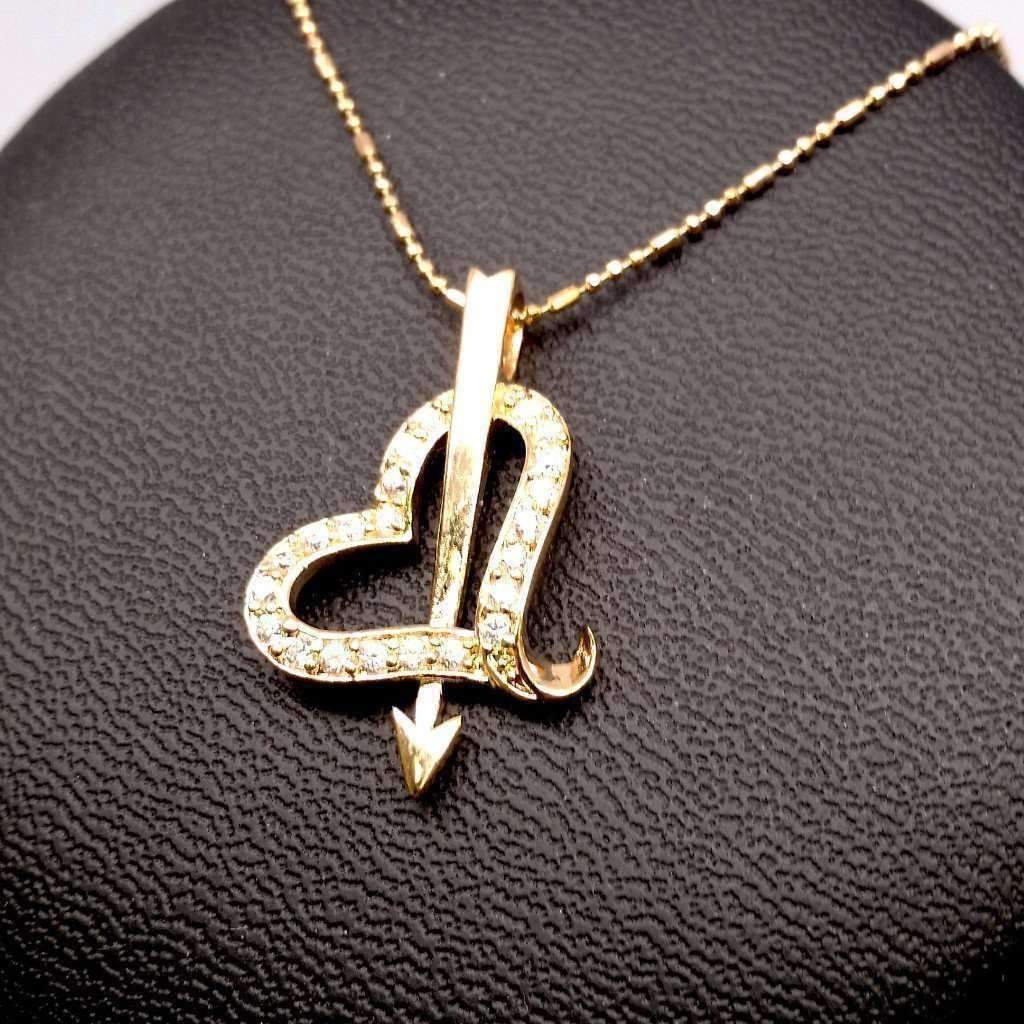 Feshionn IOBI Necklaces "Lovestruck" 18k Gold Filled CZ Heart Necklace