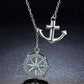 Feshionn IOBI Necklaces Nautical Adventure Blue Topaz Sterling Silver Lariat Necklace
