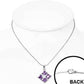Feshionn IOBI Necklaces ON SALE - "Reflection" Cubic Zirconia Square Pendant Necklace - Available in Two Colors