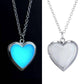 Feshionn IOBI Necklaces Silver ON SALE - Beaming Heart Glow in The Dark Locket Necklace