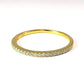 Feshionn IOBI Rings 4 / 18K Yellow Gold Lillianne .22CT Pavé Band IOBI Cultured Diamond Ring