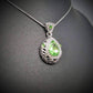 Feshionn IOBI Sets Peridot Necklace Only Vintage Filigree Teardrop Necklace and Earrings Set or Individual - Choose Your Color!