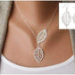 Feshionn IOBI Sets White Gold Discounted Set Seasons of Beauty Leaf Cut Out Necklace or Earrings