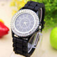 Feshionn IOBI Watches Black Sparkly Silky Silicone Watch - Choose Your Color