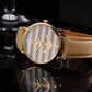 Feshionn IOBI Watches CLEARANCE - Ahoy! Anchor Watch in Caramel and White Stripes
