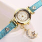 Feshionn IOBI Watches "Look To The Moon And Stars" Sparkly Wrap Bracelet Watch in Blue