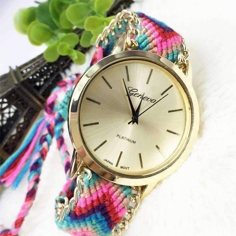 Feshionn IOBI Watches Offbeat Hand Woven Watch in 13 Colorful Patterns