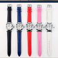 Feshionn IOBI Watches Sophisticated Omega Case Water Resistant Wrist Watch With Leather Band - 5 Colors to Choose!