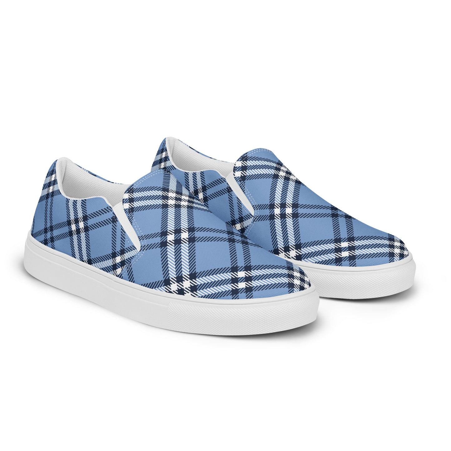 COM4T Sky Blue Men’s Slip-On Canvas Fashion Shoes by IOBI Original Apparel